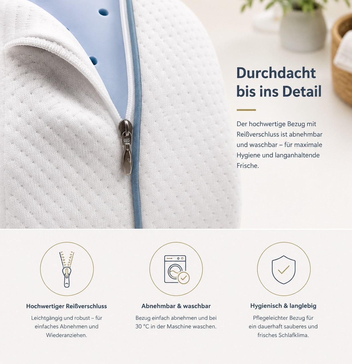 Orthopädisches Seitenschläfer Kniekissen